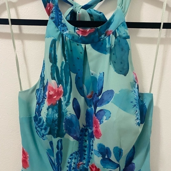 ModCloth Chiffon Cactus Dress - Picture 7 of 11